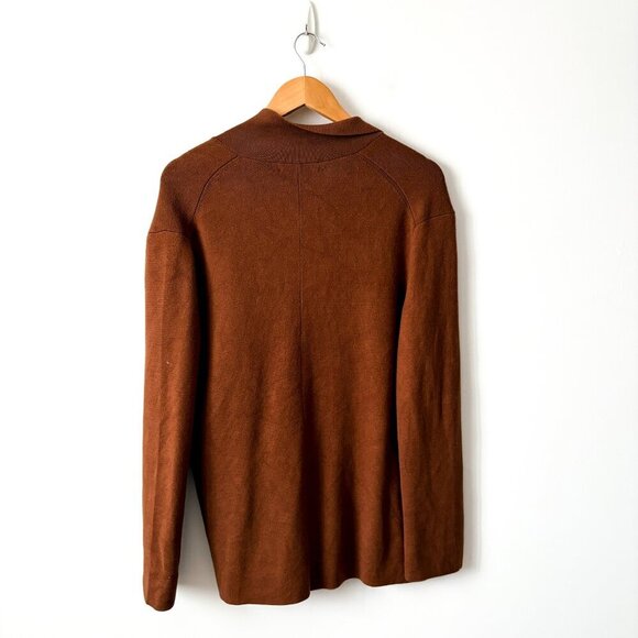 Aritzia Babaton Cover Cardigan Knit Double-Breasted Blazer Brown Size XS - Picture 4 of 7